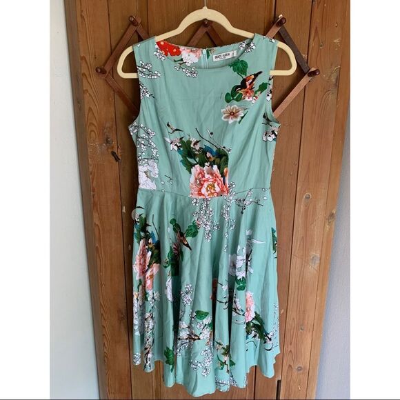 Grace Karin floral fit & flare sleeveless dress - Picture 2 of 7